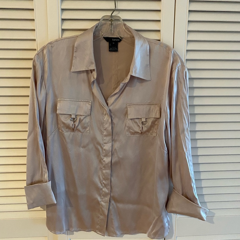 Kenzie silk shirt-champagne color-10